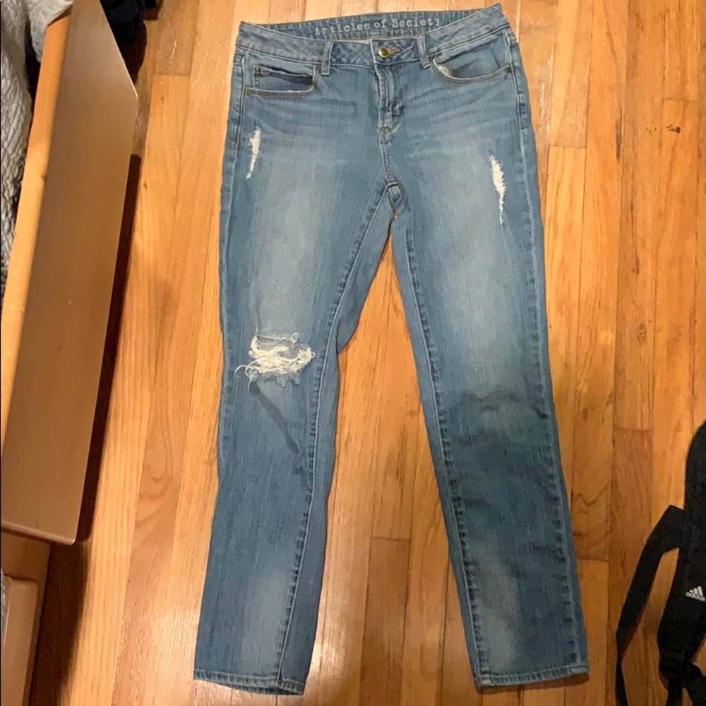 Articles of society distressed skinny jeans